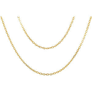 14K Yellow Double Strand 18" Chain