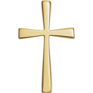 14K Yellow Cross Pendant