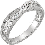 14K Rose & White 1/5 CTW Diamond Anniversary Band