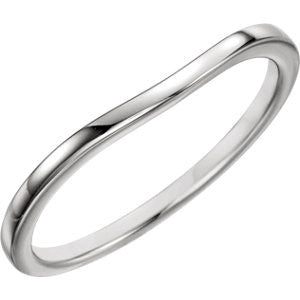 14K White Band