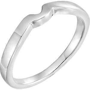 14K White #7 Band for Tulipset&#174