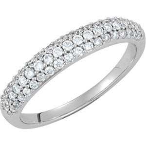 1-2 CTW Diamond Pavé Anniversary Band