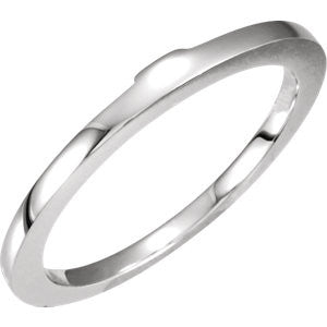 14K White Band