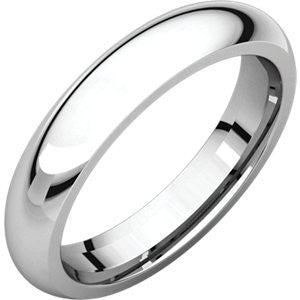 14K X1 White 4mm Comfort Fit Band