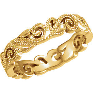 14K Yellow 4.5mm Band Size 7