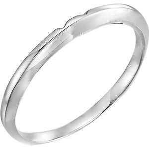 14K White #5 Band