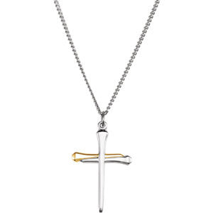 Nail Cross Necklace