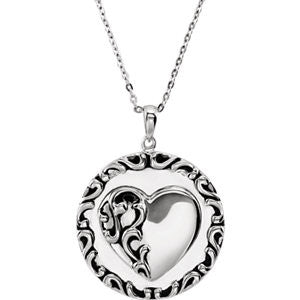 Sterling Silver Mother's Prayer 18" Necklace