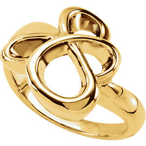 14K Yellow Metal Fashion Ring