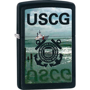 Zippo® U.S. Coast Guard Black Matte Lighter