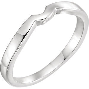 14K White #5 Band for Tulipset&#174