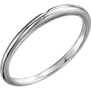 Platinum #2 Band with One-Notch