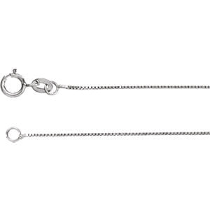 Sterling Silver .55mm Solid Box 16" Chain