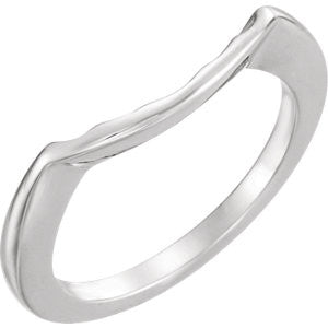 14K White 8.2mm Band