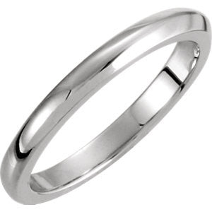 14K White 2.25mm Solstice Solitaire® Tapered Knife Edge Band 7