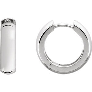 Sterling Silver 16mm Hinged Earrings