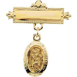 St. Christopher Baptismal Brooch