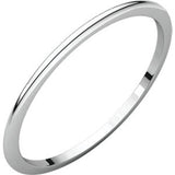 14K Rose 2.5mm Half Round Band