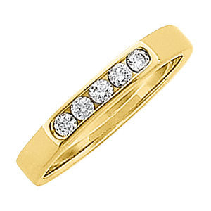 14K Yellow 1-6 CTW Diamond Anniversary Band