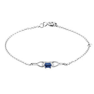 Sterling Silver September Birthstone Bracelet