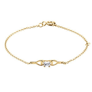 14K Yellow April Birthstone Bracelet