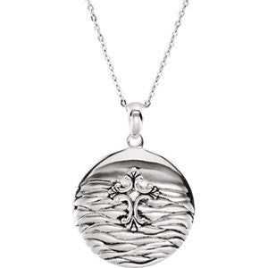 Sterling Silver Water Baptism 18" Necklace