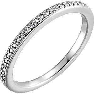 Platinum 1-8 CTW Diamond Band