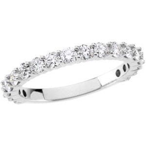 14K White 1 CTW Diamond Band