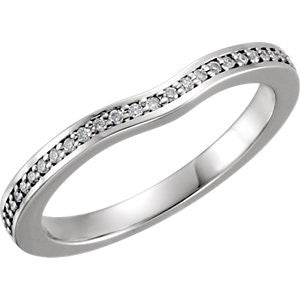 18K White 1-6 CTW Diamond Band