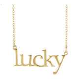 14K Yellow "Lucky" Neck Trim Pendant Mounting