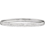 14K Yellow 5.1mm Hammered Bangle Bracelet