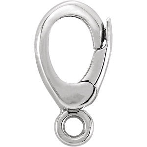 Sterling Silver Small Elongated Enhancer Bail with Jump Ring