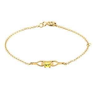 14K Yellow November Birthstone Bracelet