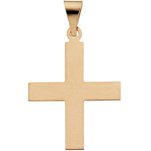 14K Yellow 20.5x18mm Greek Cross Pendant