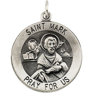 Sterling Silver 18.25 Round St. Mark Medal