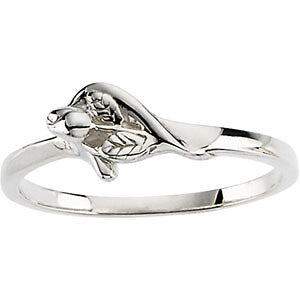 Sterling Silver Size 07.00 The Unblossomed Rose® Ring