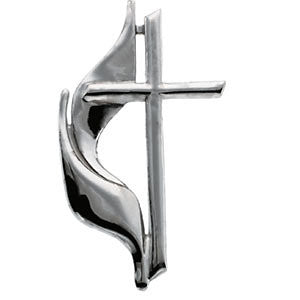 Methodist Cross Lapel Pin