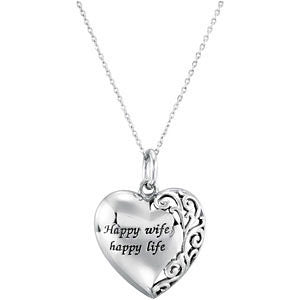 Happy Wife, Happy Life Necklace