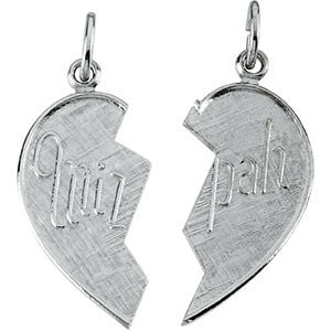 Sterling Silver 25x13.75 Miz Pah Pendant