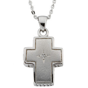 Sterling Silver Reversible Prayer Locket&trade; 18" Necklace