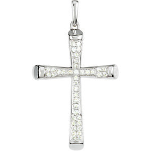 Micro Pavé Cross Pendant