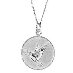 Sterling Silver 20mm  Offering Forgiveness 18" Necklace with Box