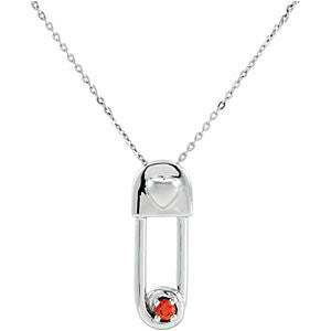 Safe in My Love Birthstone Necklace