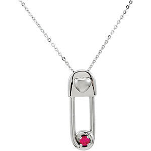 Safe in My Love Birthstone Necklace