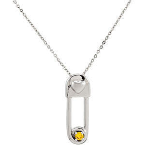 Safe in My Love Birthstone Necklace