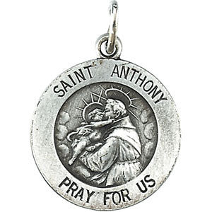 Sterling Silver 15mm St. Anthony Medal