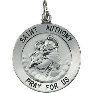 Sterling Silver 22mm St. Anthony Medal