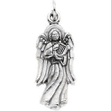 14K Yellow 21x9mm Angel with Harp Medal